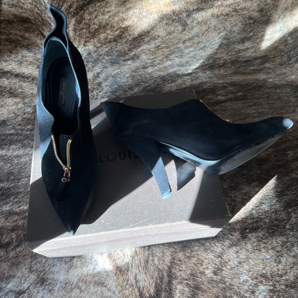 Rare Louis Vuitton Diabolik low boot 10 cm Booties sz 41. Black Suede.pre loved - Picture 7 of 14